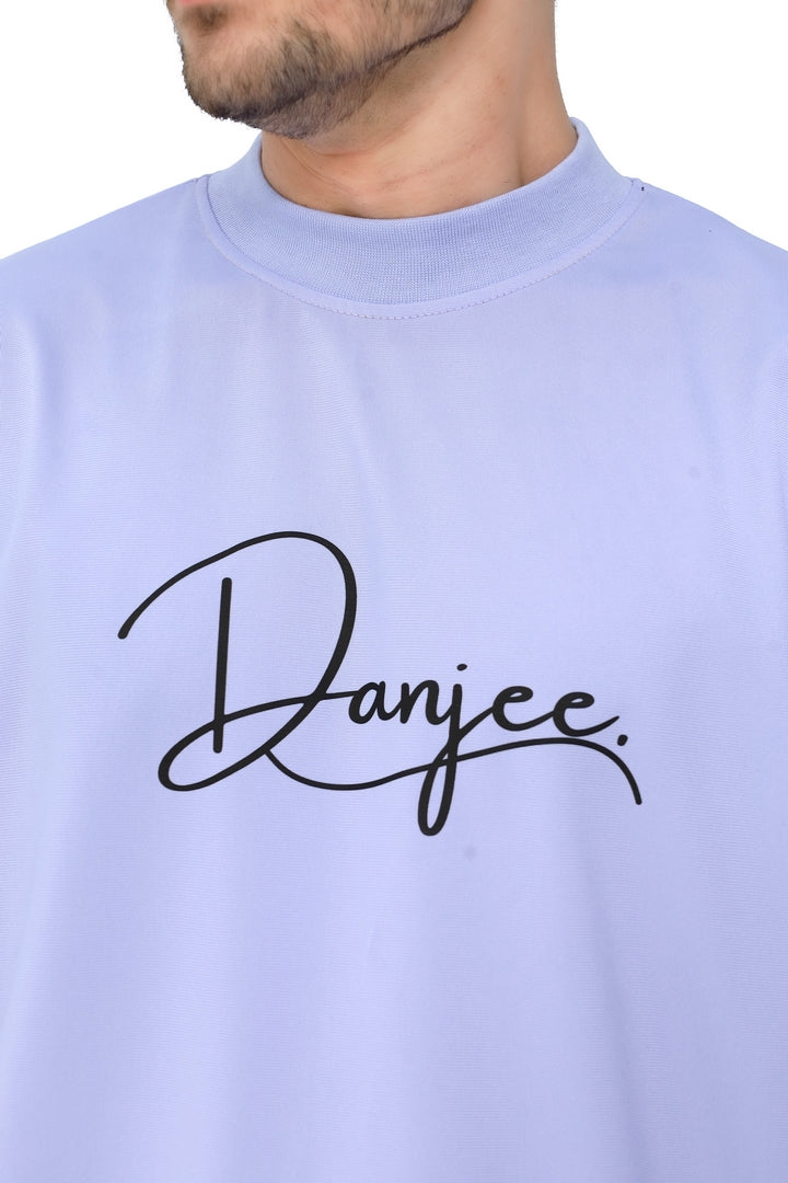 Danjee signature Oversized Tee – Sky Blue Edition
