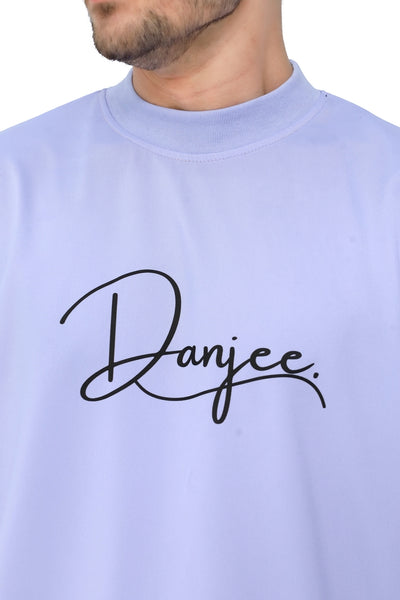 Danjee signature Oversized Tee – Sky Blue Edition